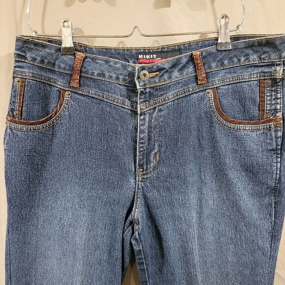 Kikit jeans Maurice sasson size 12 corduroy details blue denim jeans - Picture 2 of 11